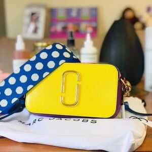 NWT Marc Jacobs "The Snapshot" crossbody bag in calf leather